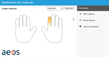 TBS Biometric Enrolment Interface 